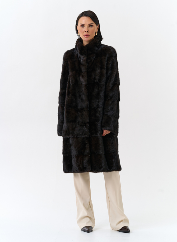 Шуба из меха норки