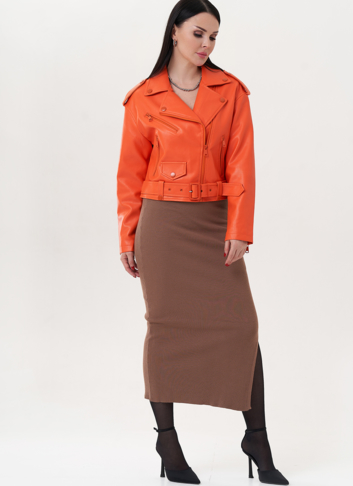 Укороченная куртка с английским воротником