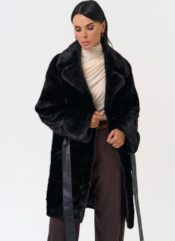 Шуба с английским воротником