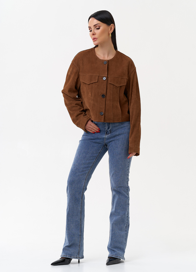 фото Куртка из натуральной замши модель № 29923