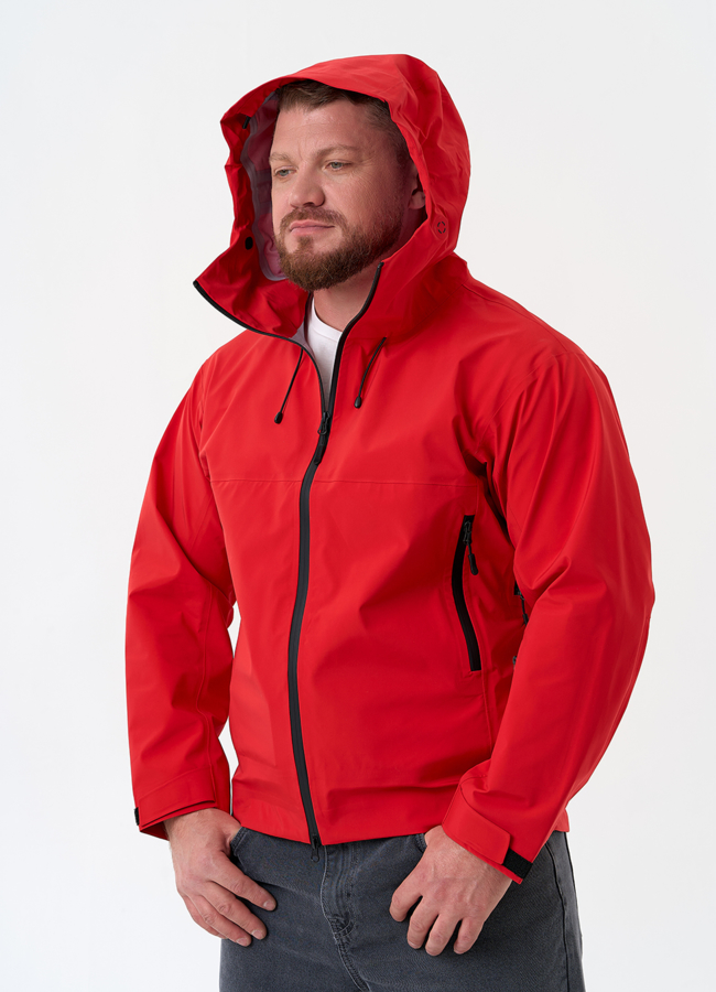 Мужская ветровка красного цвета модель № 32657 универмаг малина