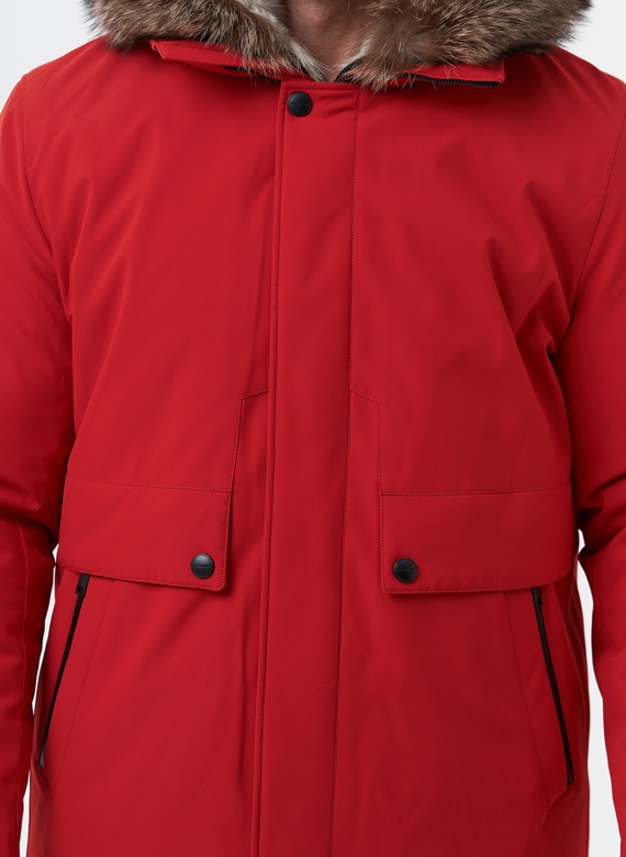 Парка мужская на мехе из волка