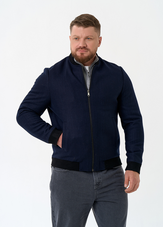 Мужское укороченное пальто бомбер модель № 32894 универмаг малина