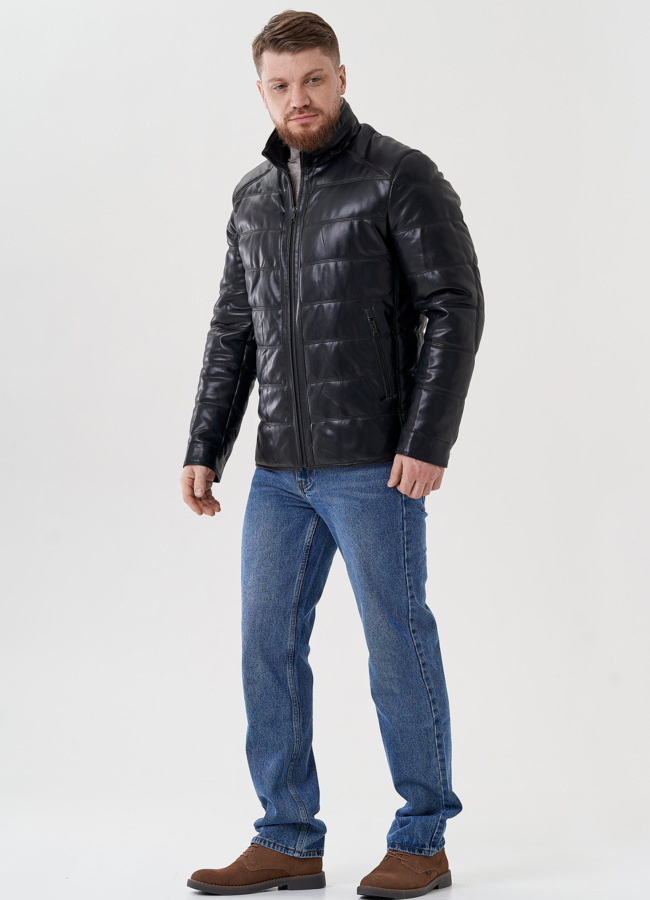 фото Мужская куртка из эко кожи модель № 24466