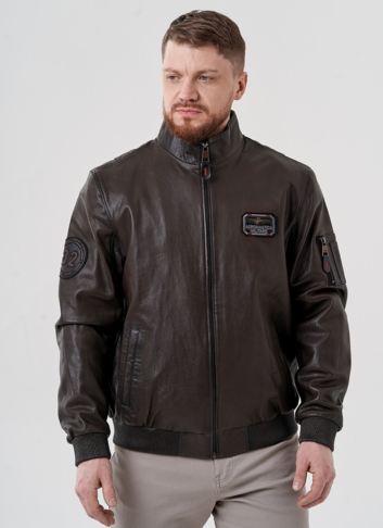 Мужская куртка из натуральной кожи 